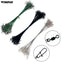 THKFISH 50pc Lead-core Steel Wire Leader With Swivel Double-Lock Snap  32 lb/35 lb